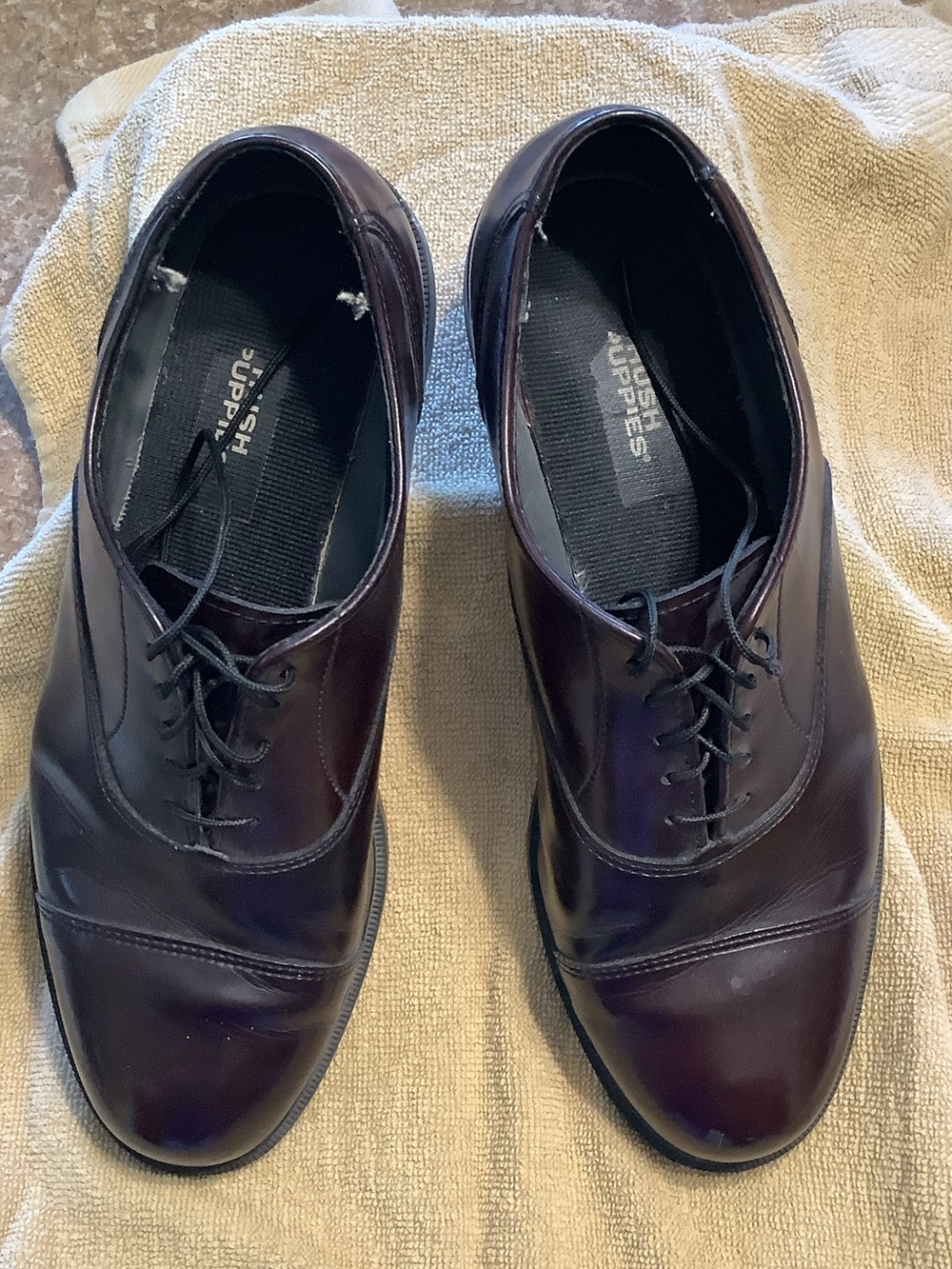CLASSIC MENS BURGUNDY OXFORD DRESS SHOES